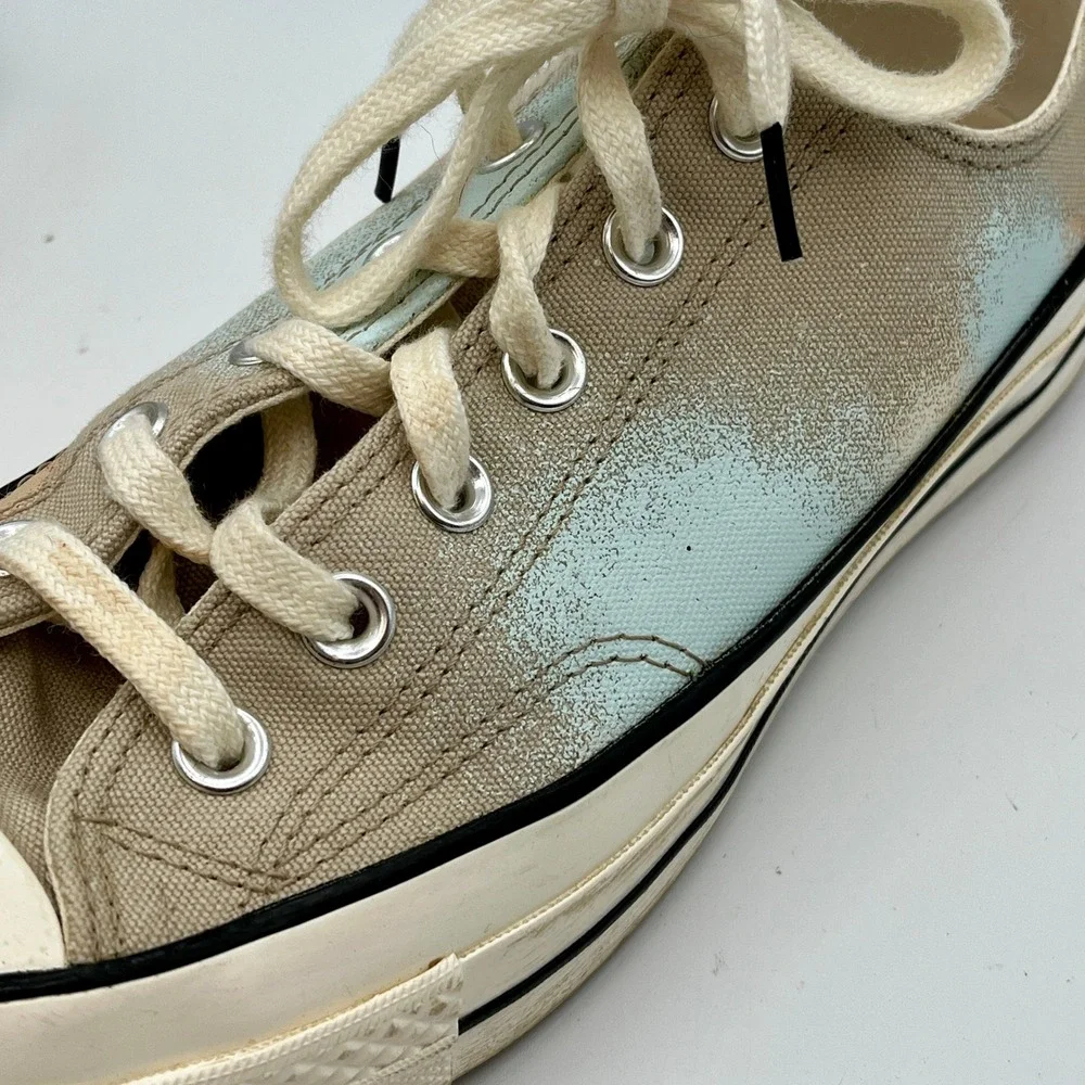 Rare Converse Chuck Taylor 70 Low Ox Spray Paint Beach Stone Wms Sz 9.5 Mens 7.5